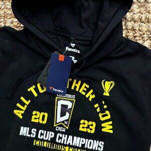 New Fanatics Columbus Crew 2023 MLS Champions Hoodie Men’s Medium